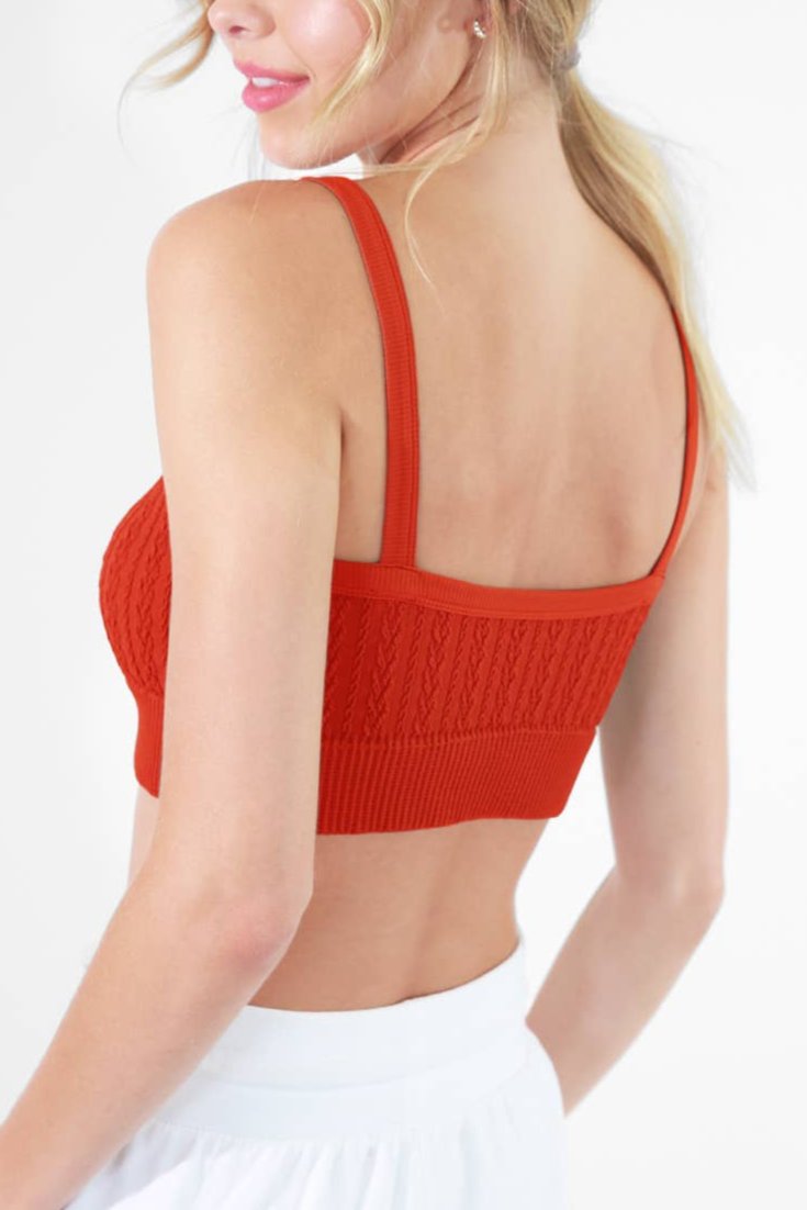 Cable Knit Bralette (9 colors)