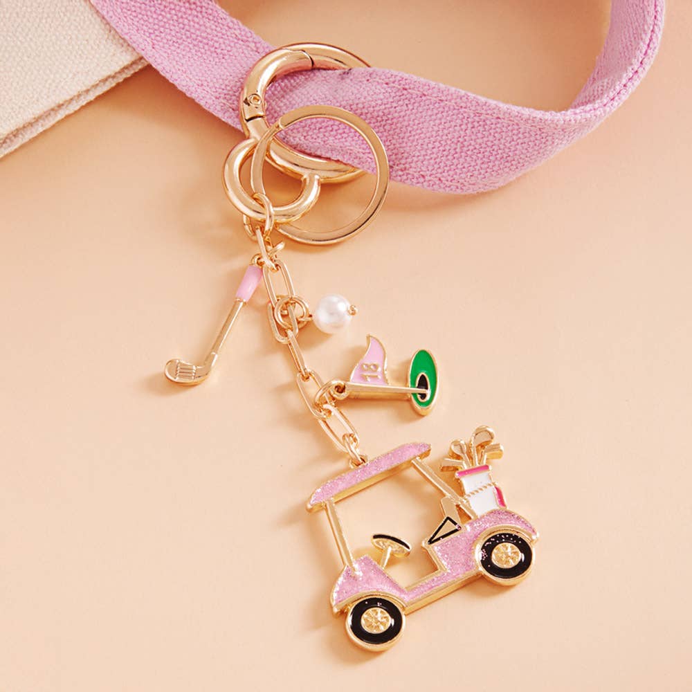 Golf Cart Club Bag Charm