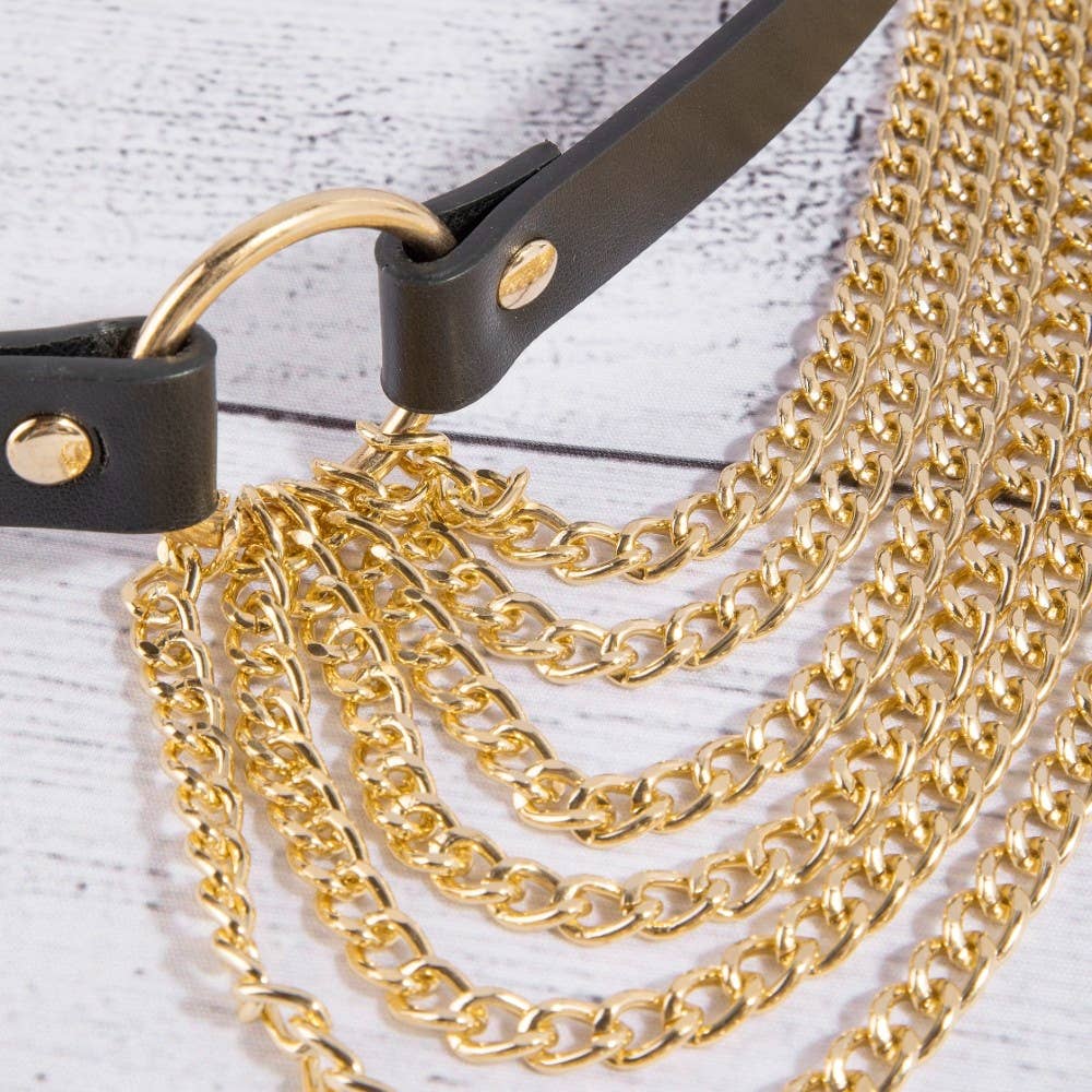 Layered Waist Chain Silver
