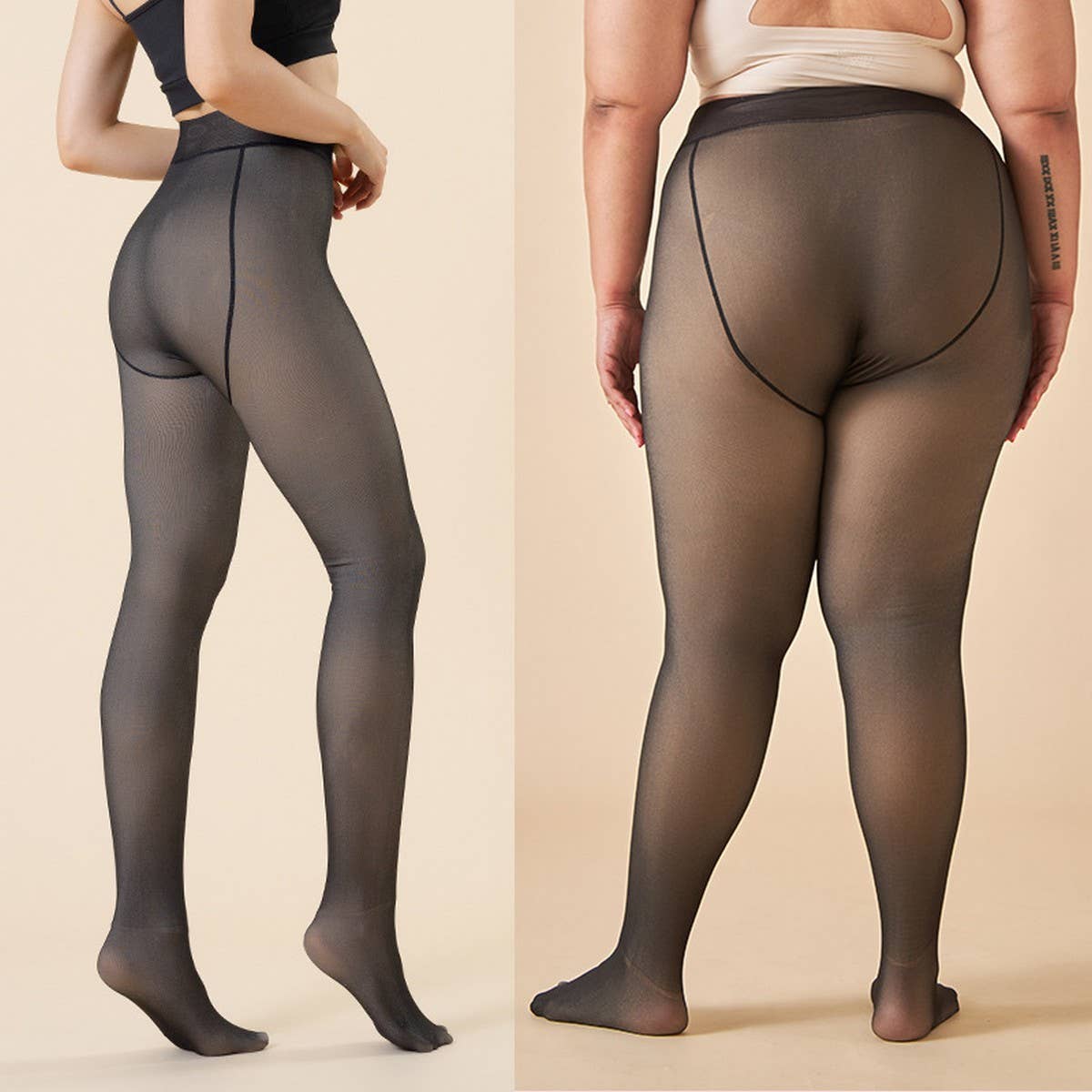 Tights Sheer Black One Size