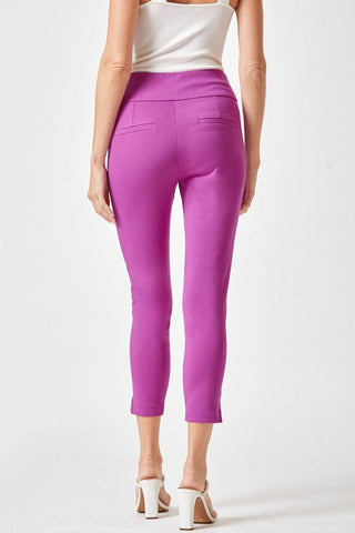 Skinny Ponte Pants 26" Magenta