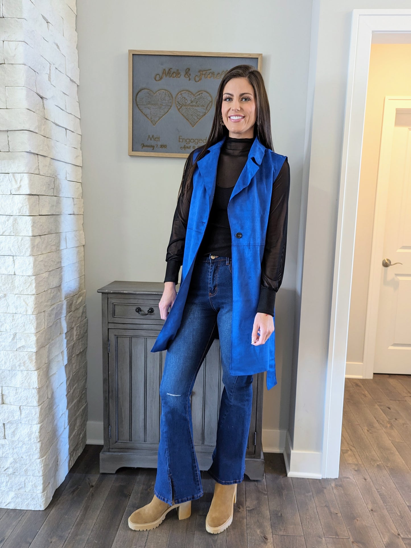 Long Vest w/Belt