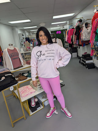 Max Sculpt Ribbed Leggings Pink