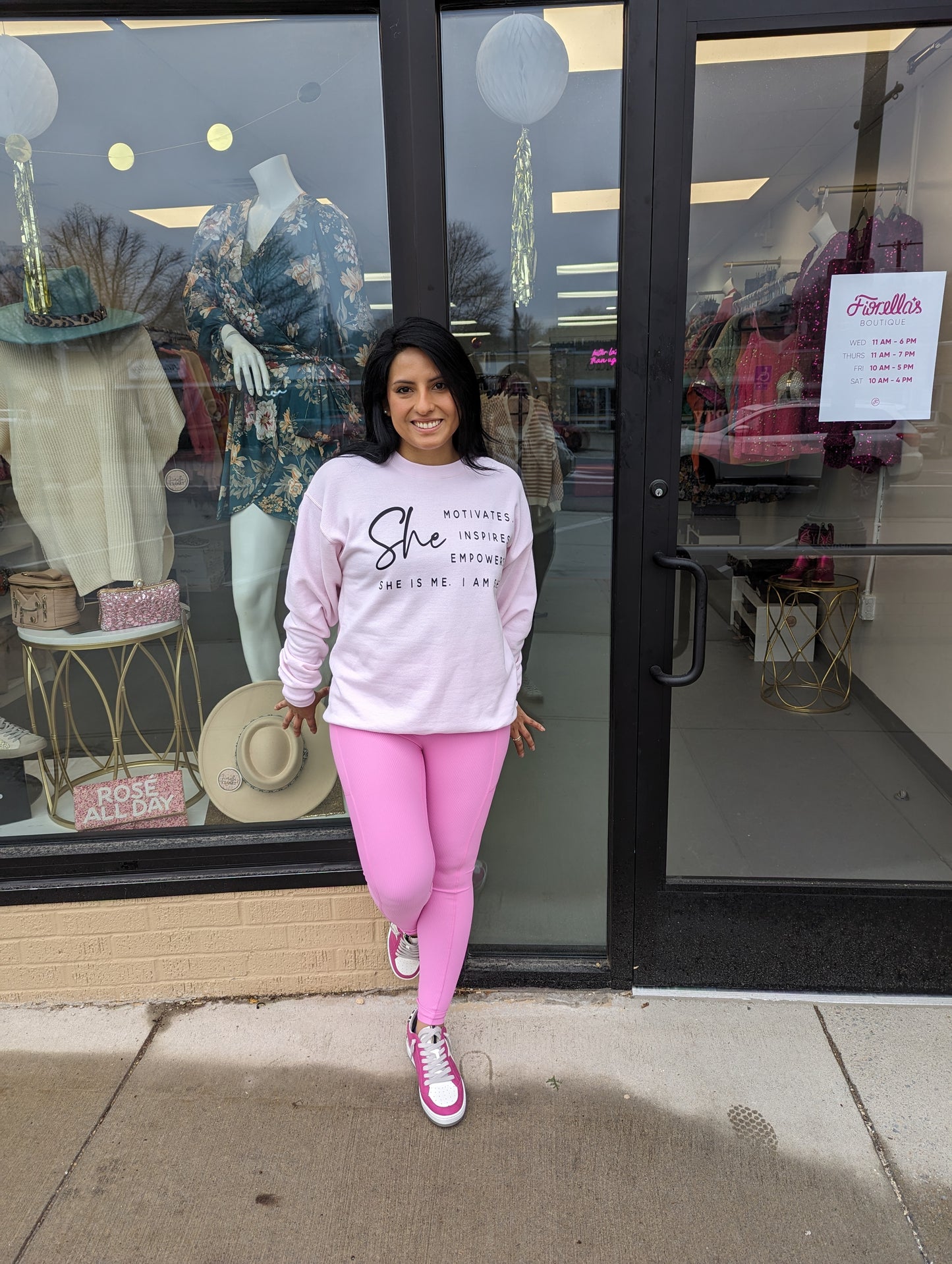 Max Sculpt Ribbed Leggings Pink