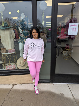 Max Sculpt Ribbed Leggings Pink