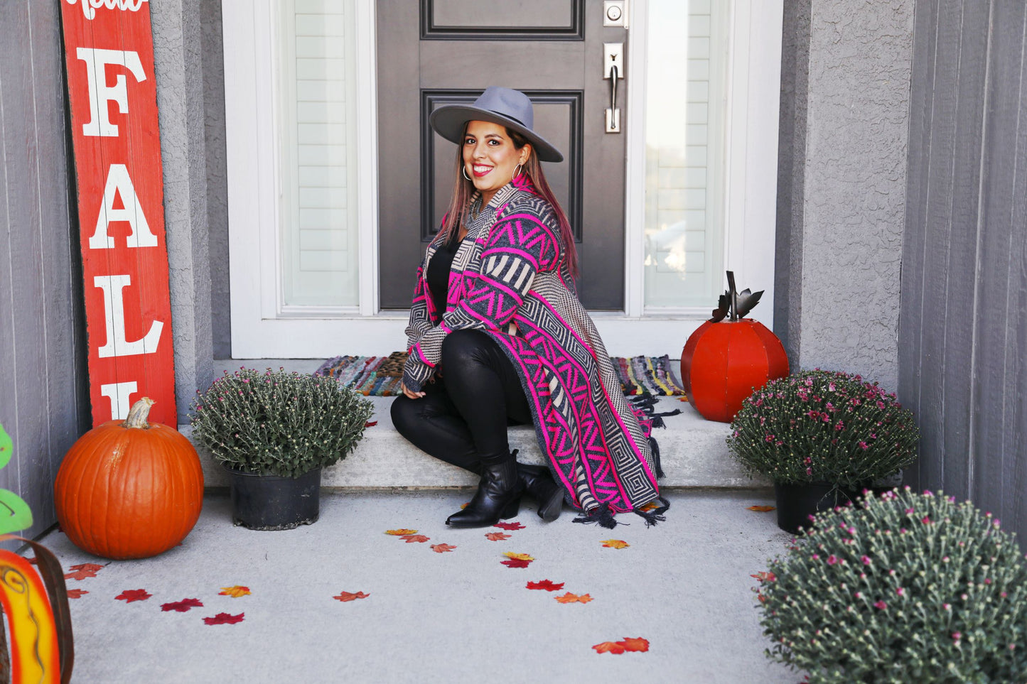 Aztec Vibes Open Fringe Cardigan