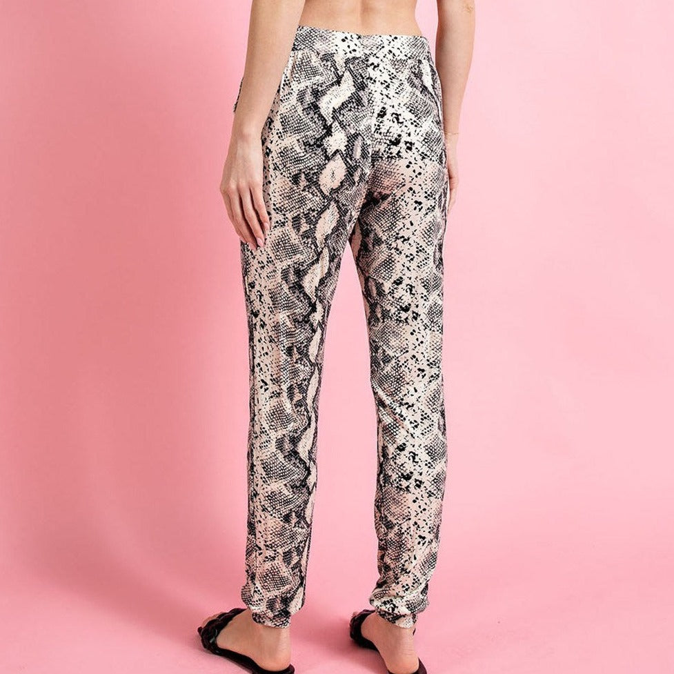 Snake Print Joggers